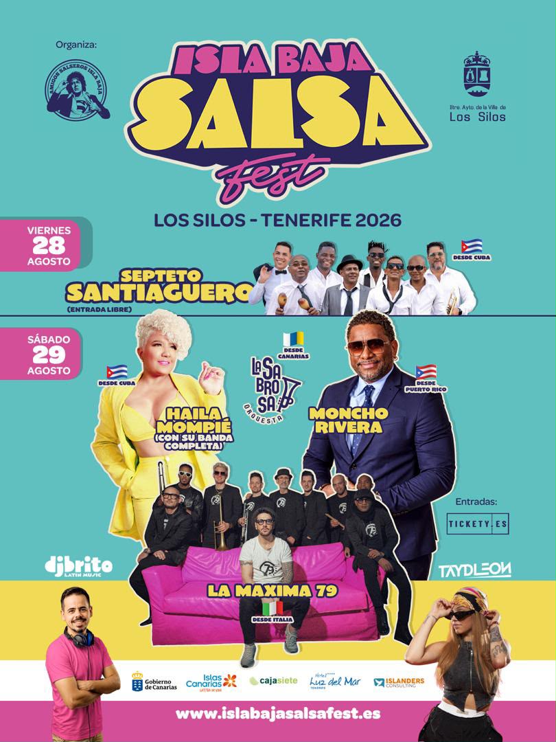 Cartel Isla Baja Salsa Fest — Los Silos (30 de Agosto)